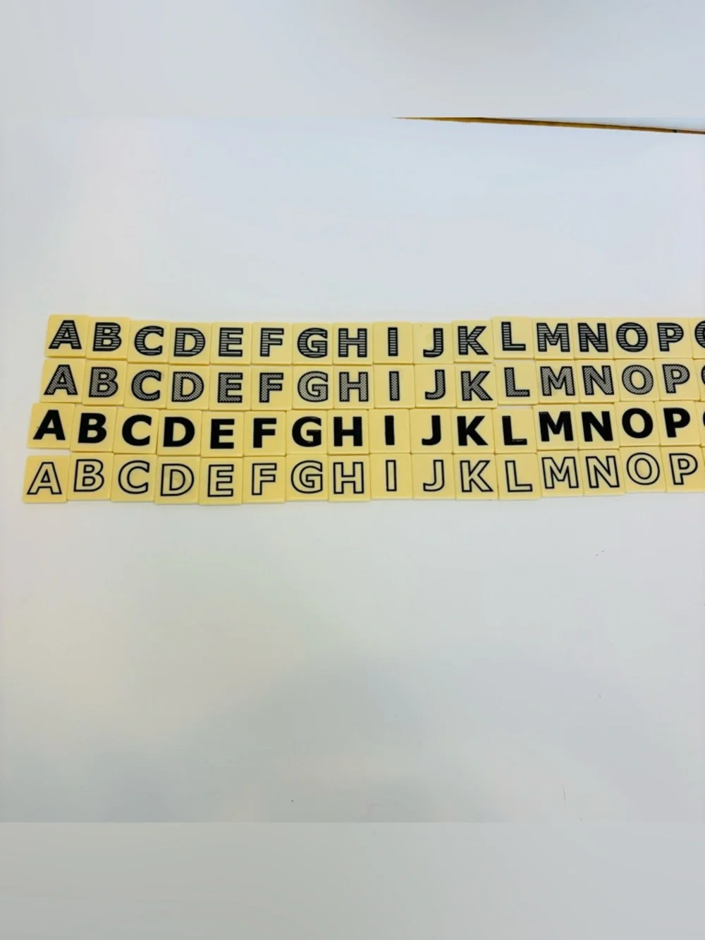 PairsinPears Bananagrams Pre Production Prototype Pairs In Pears Word Tile Game